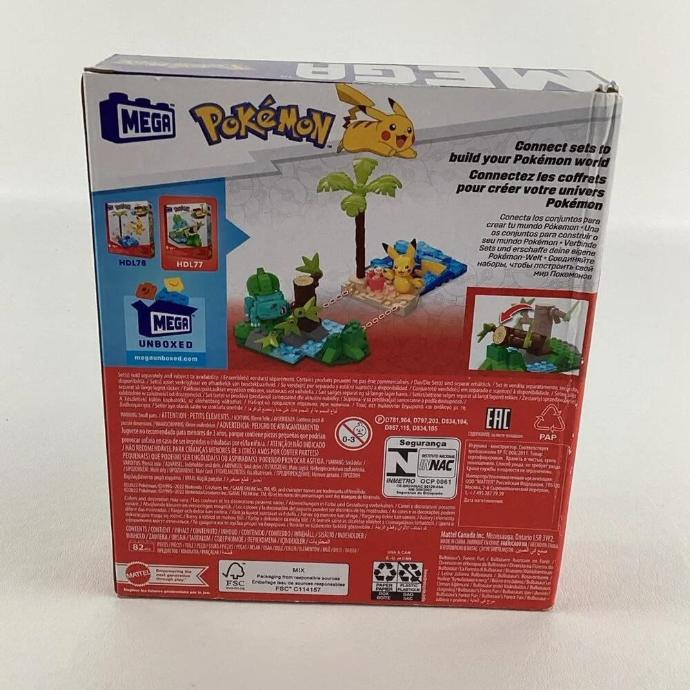 Mega Bloks Pokemon Bulbasaurs Forest Fun Building Toy Connect A Set New 2022